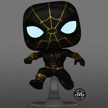 (Chance of Chase) Spider-Man: No Way Home Unmasked Spider-Man Black Suit Pop! Vinyl Figure (AAA Anime Exclusive) *Pre-Order* - First Form Collectibles