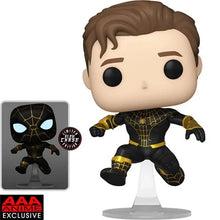 (Chase Bundle) Spider-Man: No Way Home Unmasked Spider-Man Black Suit Pop! Vinyl Figure (AAA Anime Exclusive) *Pre-Order* - First Form Collectibles