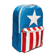 Loungefly Marvel: Captain America Cosplay Backpack with Pin Set (EE Exclusive) - First Form Collectibles