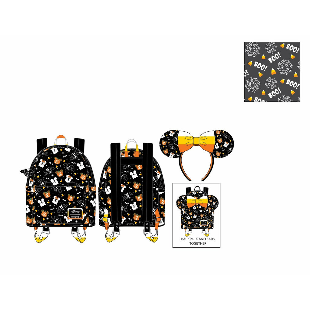 Loungefly Disney Spooky Mice Mini Backpack and Headband Set  display picture 2