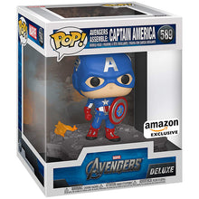 Funko Pop! Marvel Avengers Assemble Captain America Deluxe (Amazon Exclusive) - First Form Collectibles