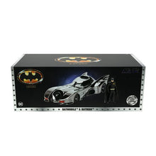 Batman 1989 Movie Batmobile Black Chrome Finish 1:24 Scale Die-Cast Metal Vehicle with Mini-Figure - Exclusive - First Form Collectibles