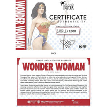 Enesco Grand Jester Studios DC Comics Wonder Woman Limited Edition 1/6 Scale Large Figurine Limited Edition Only 1500 Worldwide - First Form Collectibles