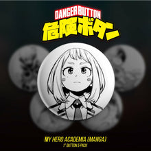 Danger Button!  My Hero Academia Manga 5 Button Pack (First Form Collectibles Exclusive) - First Form Collectibles