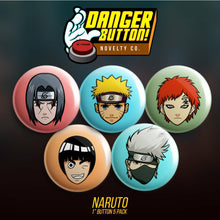 Danger Button! Naruto 6 Button Pack (First Form Collectibles Exclusive) - First Form Collectibles