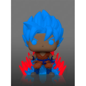 (In-Stock Early Q1) Funko Pop! Animation Dragon Ball Super SSGSS Goku (Kaio-Ken Times Twenty) Glow-in-the-Dark Vinyl Figure (SE Exclusive) - First Form Collectibles