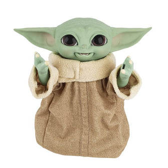 Star Wars Galactic Snackin’ Grogu 9.25-Inch-Tall Animatronic Toy, 40+ Sound and Motion - First Form Collectibles