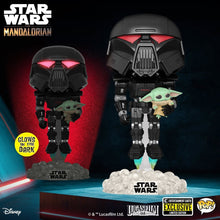 Star Wars: The Mandalorian Dark Trooper with Grogu Glow-in-the-Dark Pop! Vinyl Figure (Entertainment Earth Exclusive) *Pre-Order* - First Form Collectibles