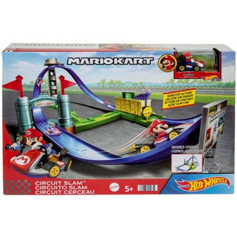 (In-Stock) Mattel: Hot Wheels Mario Kart Circuit Slam Playset (Nintendo) - First Form Collectibles