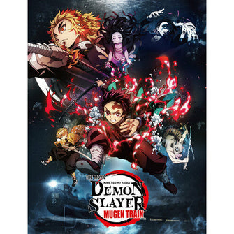 (In-Stock) Demon Slayer The Movie Kimetsu No Yaiba Mugen Train Sublimated 60 x 45 Throw Blanket - First Form Collectibles
