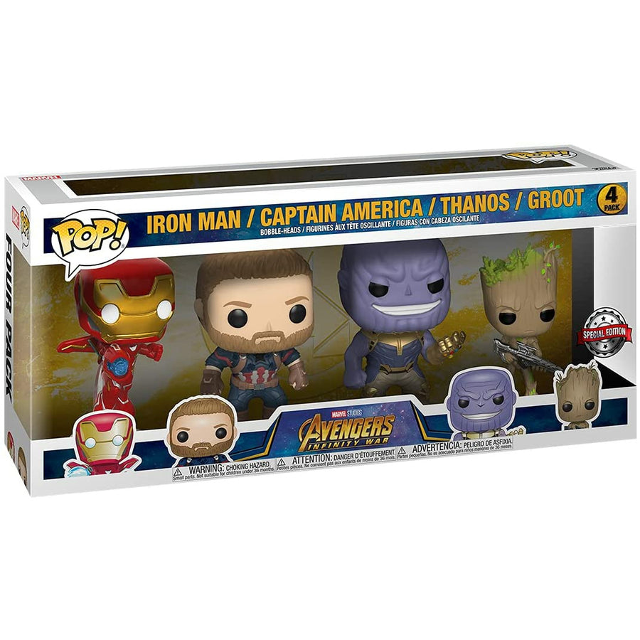 MARVEL - FUNKO POP! アベンジャーズ　インフィニティ・ウォー　4パックセット限定 Funko Pop! Marvel Avengers Infinity War 4 Pack (Special Edition