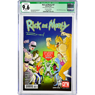 Rick and Morty 37 4/18 Oni Press More Great Art Edition (CGC Graded 9.6) (Signed by David Roman) - First Form Collectibles