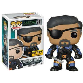 (In-Stock) (Vaulted) Funko Pop! Arrow Deathstroke Unmasked (Hot Topic Exclusive) - First Form Collectibles