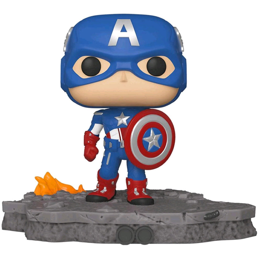 Funko Pop! Marvel Avengers Assemble Captain America Deluxe (Amazon