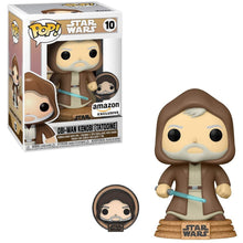 Funko POP! Star Wars Obi-Wan Kenobi Tatooine with Pin (Amazon Exclusive) * Non- Mint - First Form Collectibles