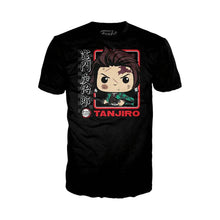 Funko Pop & Tee: Demon Slayer Tanjiro T-Shirt with Tanjiro Kamado (Battle Damage) (Special Edition Exclusive) *Pre-Order* - First Form Collectibles