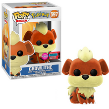 (Vaulted) (In-Stock) Funko POP! Games: Pokemon Growlithe (Flocked) (2020 Fall Convention Exclusive) - First Form Collectibles