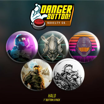 Danger Button! Halo 5 Button Pack (First Form Collectibles Exclusive) - First Form Collectibles