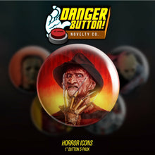 Danger Button!  Horror Icons 5 Button Pack (First Form Collectibles Exclusive) - First Form Collectibles