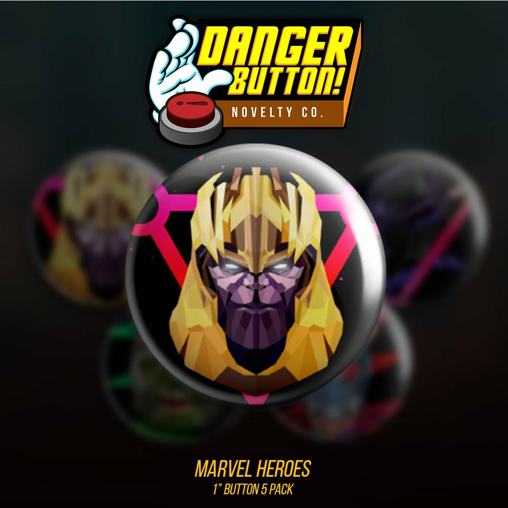 Danger Button! Marvel Icons 5 Button Pack (First Form Collectibles Exc
