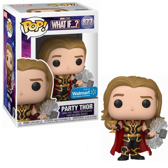 Funko Pop! Marvel Studios What If...? Party Thor (Walmart Exclusive) - First Form Collectibles