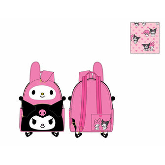 Loungefly Sanrio: My Melody Kuromi Double Pocket Mini Backpack *Pre-Order* - First Form Collectibles