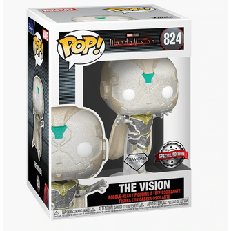 (In Stock June 2022) Funko Pop! Marvel WandaVision The Vision White (Diamond Glitter) (Special Edition Exclusive) - First Form Collectibles