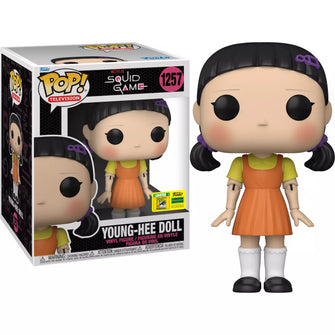 (In Stock) Funko Pop! Super Squid Game Young-Hee Doll (SDCC Official Sticker Exclusive) - First Form Collectibles