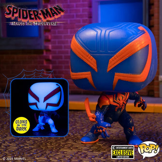Funko Pop! Marvel Spider-Man: Across the Spider-Verse Spider-Man 2099 Glow-in-the-Dark Pop! (Entertainment Earth Exclusive) *Pre-Order* - First Form Collectibles