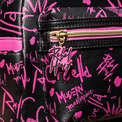 cruella mini backpack In-Stock) Loungefly Disney: Cruella Graffiti Mini-Backpack (EE Exclus– First Form Collectibles