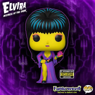 Elvira Black Light Pop! Vinyl Figure (Entertainment Earth Exclusive) *Pre-Order* - First Form Collectibles