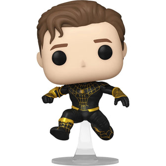 (Chance of Chase) Spider-Man: No Way Home Unmasked Spider-Man Black Suit Pop! Vinyl Figure (AAA Anime Exclusive) *Pre-Order* - First Form Collectibles