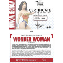 Enesco Grand Jester Studios DC Comics Wonder Woman Limited Edition 1/6 Scale Large Figurine Limited Edition Only 1500 Worldwide - First Form Collectibles