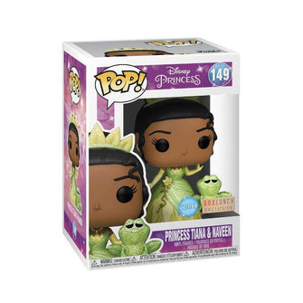 Funko Pop Disney Princess #149 Princess Tiana and Naveen Boxlunch Exclusive (Glitter) - First Form Collectibles