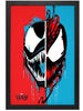 Venom and Carnage Split-Face Framed Art Print *PRE-ORDER* - First Form Collectibles