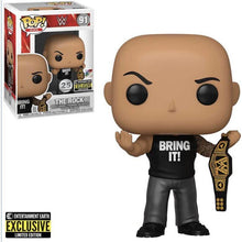 WWE The Rock with Championship Belt Pop! Vinyl Figure - Entertainment Earth Exclusive *PRE-ORDER* - First Form Collectibles