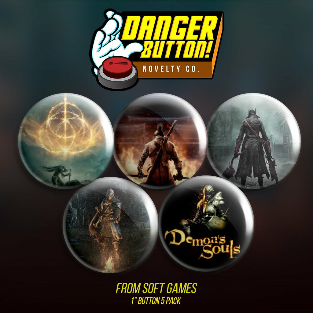 Danger Button! From Soft Collection 5 Button Pack (First Form Collecti ...
