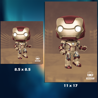 Iron Man 3 Suit (Art by: Funkoncepts) - First Form Collectibles