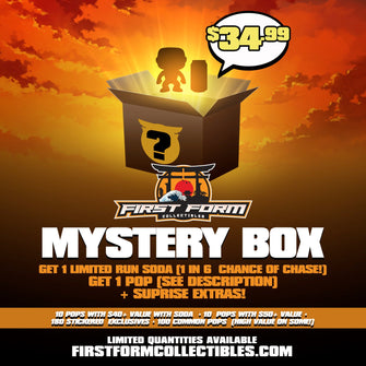 (100 Left) (Top Pulls In Description) First Form Collectibles Soda Pop! Mystery Box (+1 Pop & +1 Sealed Soda) *Read Description* - First Form Collectibles